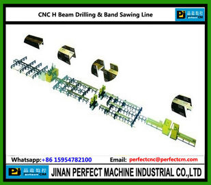 CNC H Beam Drilling and Band Sawing Machine Supplier in Steel Structure Industry (Model SWZ1250)