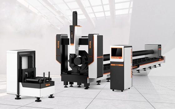 6KW/12KW CNC Fiber Laser Cutting Machine for Round and Square Tubes,H & I Beams