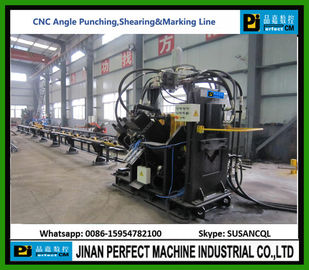 CNC Angle Punching, Marking and shearing Line