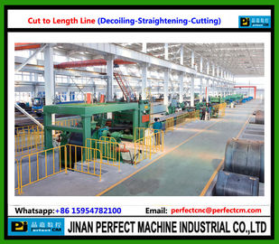 Cut to Length Line (uncoiler, straightening, cutting, slitting, stacking)