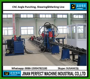 CNC High Speed Angle Punching Shearing and Marking Line-Single Blade Shearing  (BL1010)