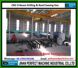 CNC H Beam Drilling and Band Sawing Machine Supplier in Steel Structure Industry (Model SWZ1250)