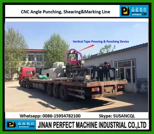 CNC Angle Punching Shearing and Marking Line - Single Blade Shearing Tower Manufacturing Machines(APM2020)