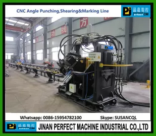 China CNC Angle Punching Shearing and Marking Line - Iron Tower Manufacturing Machines (BL1412)