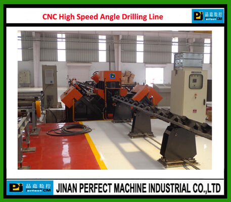 CNC High Speed Angle Drilling and Marking Line CNC Angle Line